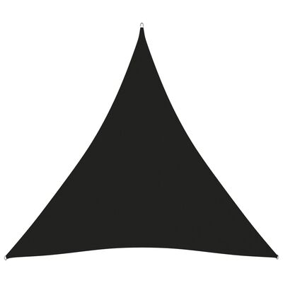 vidaXL Para-sol vela tecido oxford triangular 3,6x3,6x3,6 m preto