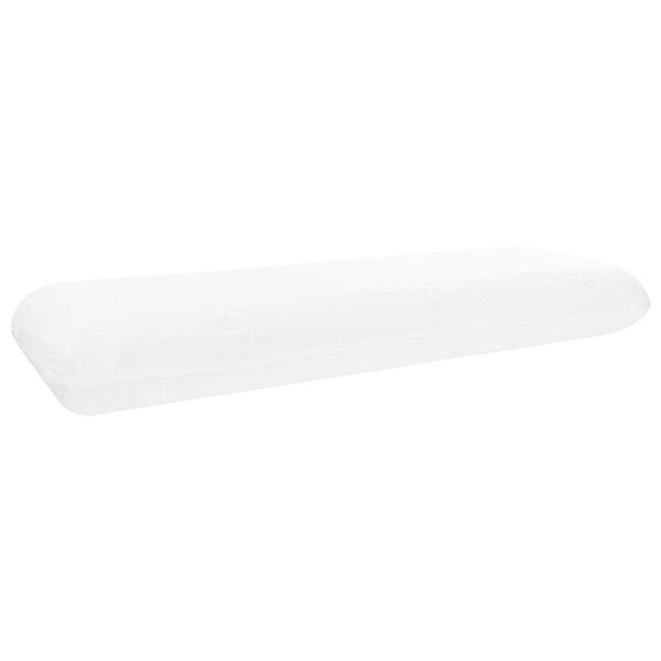 vidaXL Travesseiro para Dormir Liso Branco 70 x 36 x 13 cm