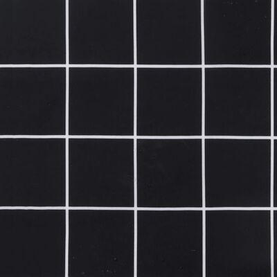 vidaXL Almofadões p/ móveis de paletes 3pcs tecido oxford xadrez preto