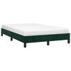 vidaXL Estrutura de cama sem colch&atilde;o 120x200 cm veludo verde-escuro