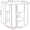 vidaXL Mesa de centro 40x40x42 cm deriv. madeira carvalho artisiano