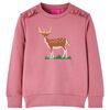Sweatshirt para crian&ccedil;a cor framboesa 140