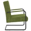 vidaXL Cadeira cantilever veludo verde-claro