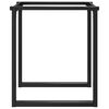 vidaXL Pernas para mesa de jantar estrutura em O aço