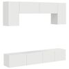 vidaXL Conjunto de m&oacute;vel de TV 4 pcs Branco Brilhante