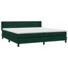 vidaXL Cama com molas/colch&atilde;o 180x210 cm veludo verde-escuro