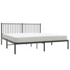 vidaXL Estrutura de cama com cabeceira 183x213 cm metal preto