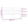 vidaXL Cabeceira de substitui&ccedil;&atilde;o 193 cm metal preto