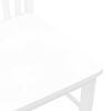 vidaXL Cadeiras de jantar 2 pcs madeira de seringueira maciça branco