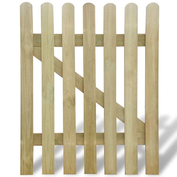 vidaXL Port&atilde;o de jardim 100x120 cm madeira