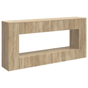 vidaXL Aparador Carvalho Sonoma 155 x 29 x 74 cm Madeira engenheirada