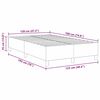 vidaXL Estrado de cama plataforma Creme 120 x 190 cm tecido