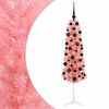 vidaXL &Aacute;rvore de Natal artificial estreita com bolas 150 cm 150 LED