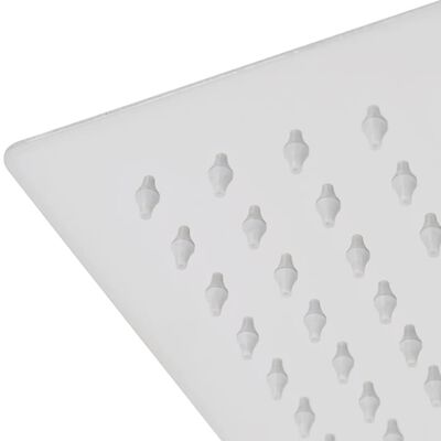 vidaXL Cabeça de chuveiro retangular, aço inoxidável, 20x30 cm