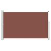 vidaXL Toldo lateral retr&aacute;til para p&aacute;tio 180x300 cm castanho