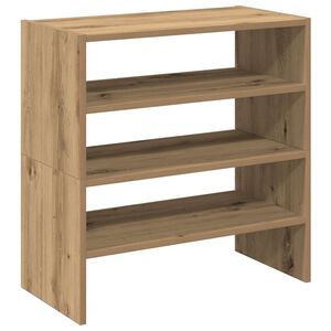 vidaXL Sapateiras 2 pcs empilh&aacute;veis 60x30x30,5 cm carvalho artisiano