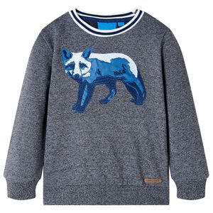 Sweatshirt para crian&ccedil;a azul-marinho mesclado 92
