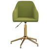 vidaXL Cadeira de jantar girat&oacute;ria veludo verde-claro