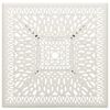 vidaXL Mesa de jardim 90x90x73 cm alumínio fundido branco