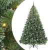 vidaXL &Aacute;rvore de Natal Artificial com 300 LEDs Verde 240 cm PE e PVC