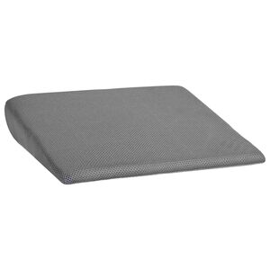 vidaXL Almofada assento Cinzeto 39 x 38 x 8,5 cm Espuma PU