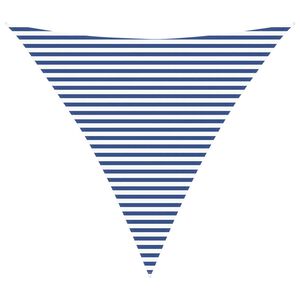 vidaXL Vela de sombra solar Azul e Branco 4,5 x 4,5 x 4,5 m