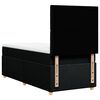 vidaXL Cama com molas/colch&atilde;o 80x200 cm tecido preto
