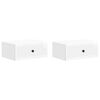 vidaXL Arm&aacute;rio de Cabeceira 2 pcs Branco Brilhante 49 x 34,5 x 20 cm