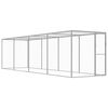 vidaXL Jaula para gatos 6x1,5x1,5 m a&ccedil;o galvanizado