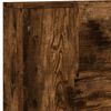 vidaXL Cabeceira com cabeceira Carvalho Defumado 160 x 16,5 x 103,5 cm