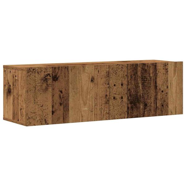 vidaXL Conjunto de arm&aacute;rio TV de parede 6 pcs madeira madeira velha