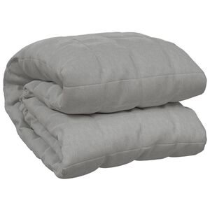 vidaXL Manta pesada 11 kg 152x203 cm tecido cinzento