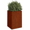 vidaXL Vaso/floreira 52x48x75 cm a&ccedil;o corten