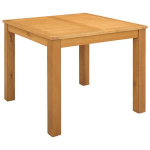 vidaXL Mesa de jantar 90 x 90 x 75 cm Madeira de Carvalho S&oacute;lido