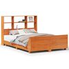 vidaXL Cama sem colch&atilde;o 150x200 cm madeira pinho maci&ccedil;a castanho-mel