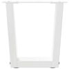 vidaXL P&eacute;s para mesa de centro em V 2 pe&ccedil;as Branco 30x(30-31,3) cm A&ccedil;o