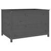 vidaXL Canteiro elevado de jardim 119,5x82,5x78 cm pinho maci&ccedil;o cinza