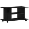 vidaXL M&oacute;vel TV com rodas 80x40x45cm deriv. madeira carvalho preto
