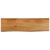 vidaXL Tampo de mesa c/ borda viva 100x20x2,5 cm mangueira maci&ccedil;a