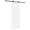 vidaXL Porta Deslizante Branco e Preto 83 x 232 cm