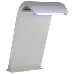 vidaXL Fonte da Piscina Prateado 47 x 31 x 60 cm A&ccedil;o inoxid&aacute;vel