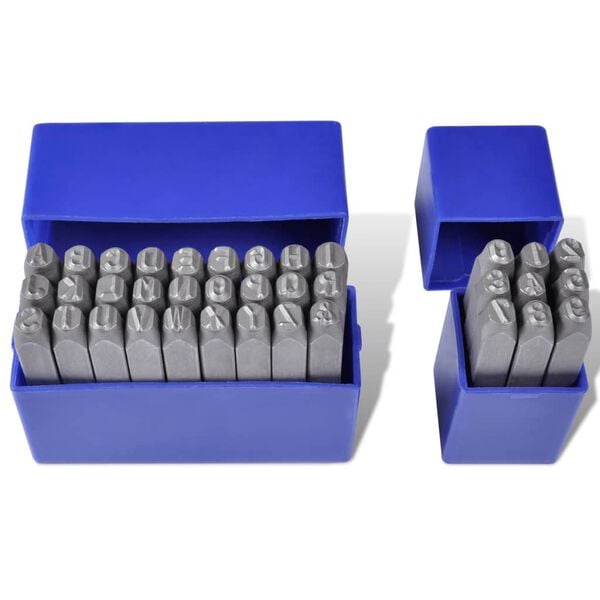 Conjunto pun&ccedil;&atilde;o n&uacute;meros e letras 6mm