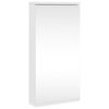 vidaXL Arm&aacute;rio espelhado de canto p/ casa de banho 30x24x60 cm branco