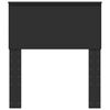 vidaXL Cabeceira com cabeceira Carvalho Preto 75 cm Madeira processada