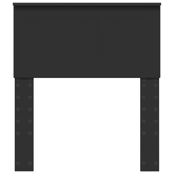 vidaXL Cabeceira com cabeceira Carvalho Preto 75 cm Madeira processada