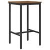vidaXL Mesa de bar 52 x 52 x 90 cm Derivados de Madeira Madeira antiga
