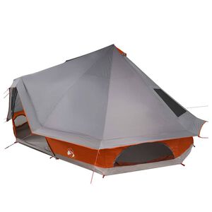 vidaXL Barraca Tipi Cinza e Laranja 680 x 430 x 270 cm tafet&aacute;