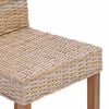 vidaXL Cadeira de jantar 2 pcs Natural 45 x 54 x 93 cm