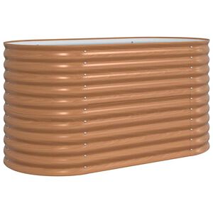 vidaXL Cama Elevada Castanho 160 x 80 x 81 cm A&ccedil;o