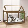 vidaXL Cama para c&atilde;es 111x80x100 cm pinho maci&ccedil;o castanho mel